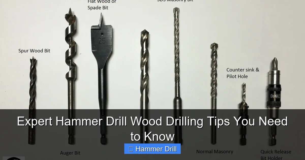 Expert Hammer Drill Wood Drilling Tips You Need to Know
