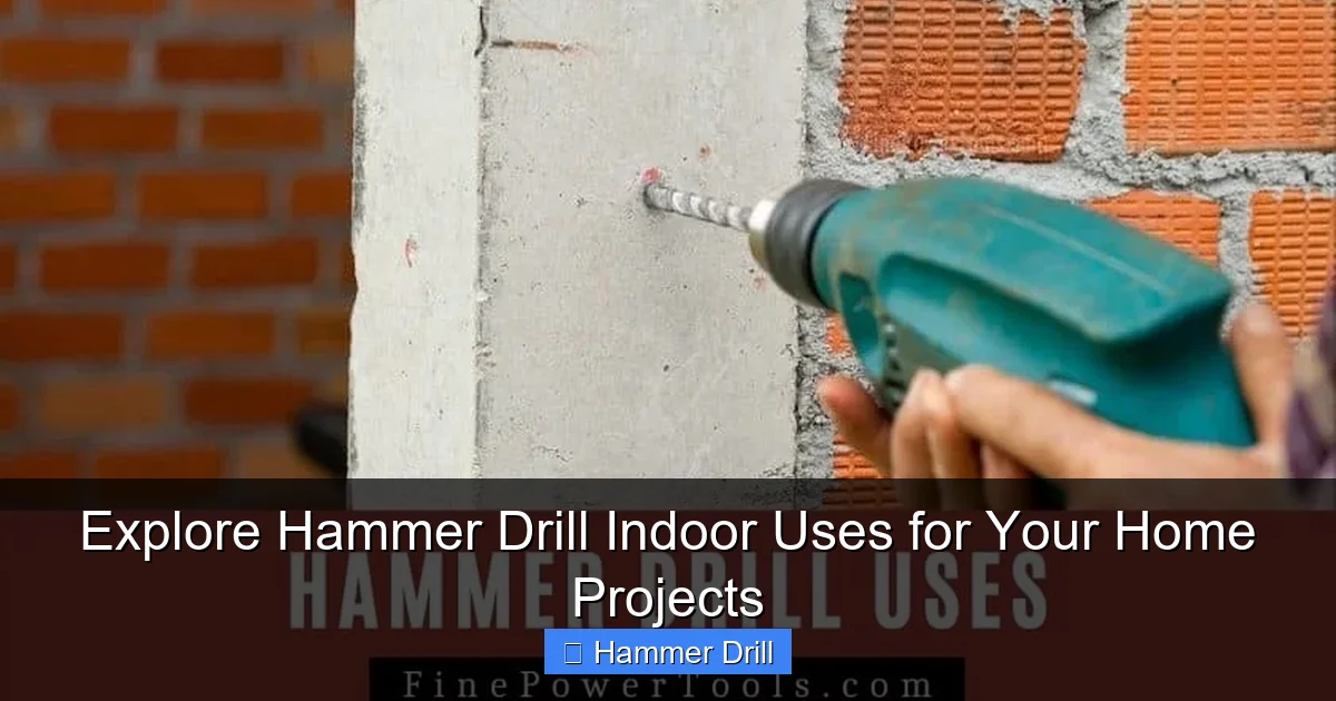 Explore Hammer Drill Indoor Uses for Your Home Projects