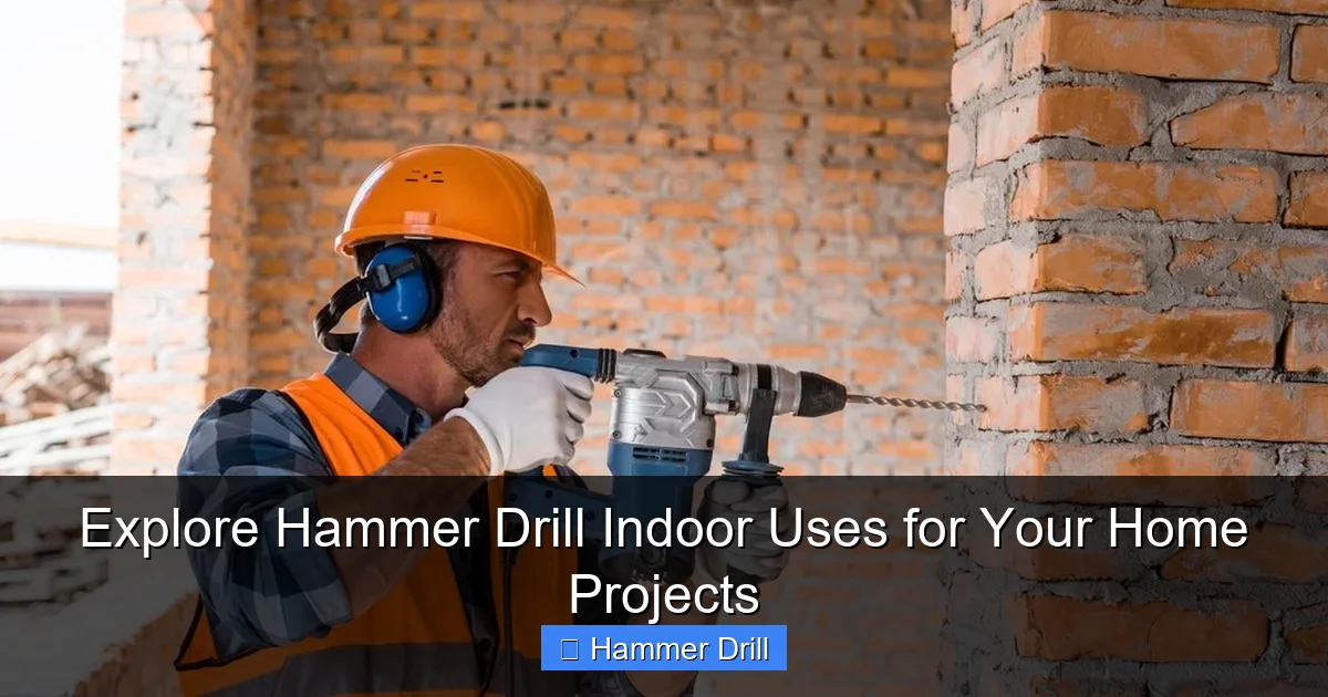 Explore Hammer Drill Indoor Uses for Your Home Projects