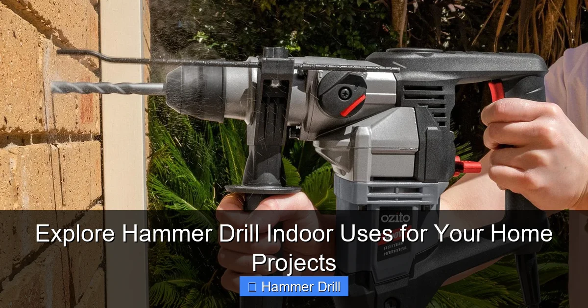 Explore Hammer Drill Indoor Uses for Your Home Projects