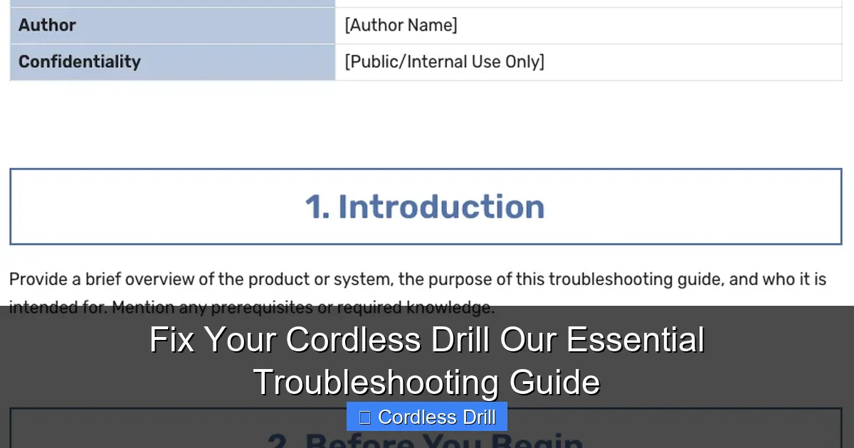 Fix Your Cordless Drill Our Essential Troubleshooting Guide