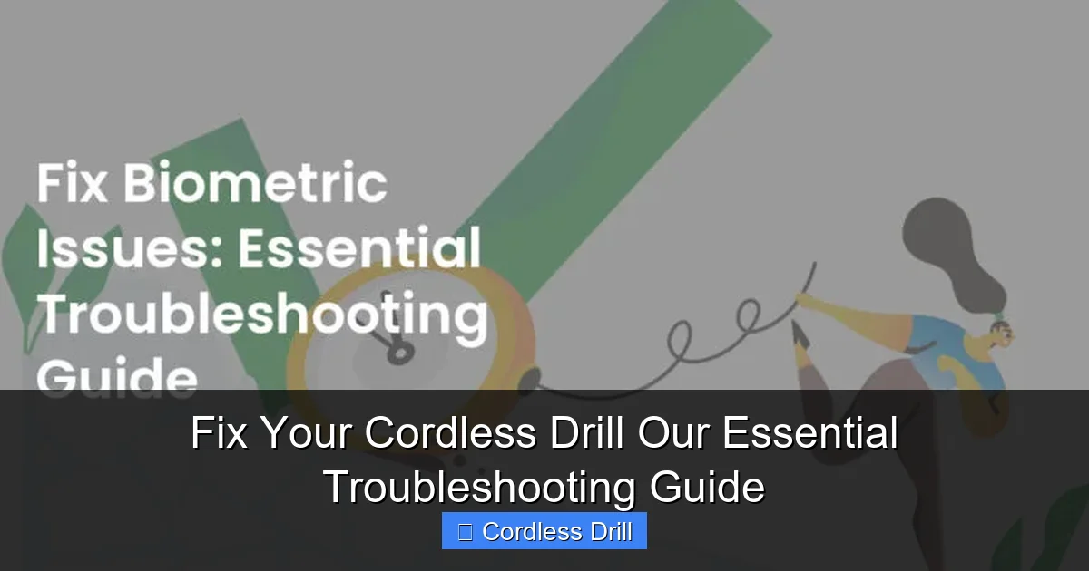 Fix Your Cordless Drill Our Essential Troubleshooting Guide