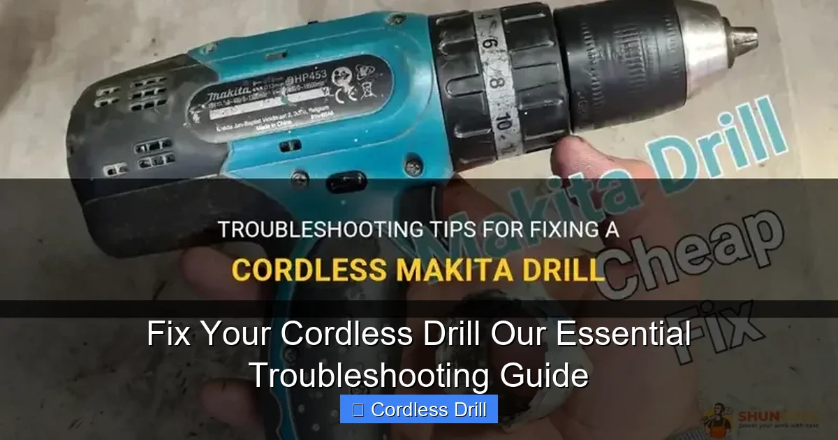 Fix Your Cordless Drill Our Essential Troubleshooting Guide