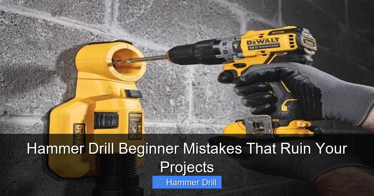 Hammer Drill Beginner Mistakes That Ruin Your Projects