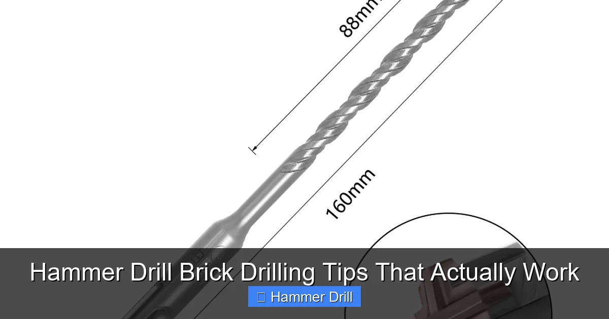 Hammer Drill Brick Drilling Tips That Actually Work