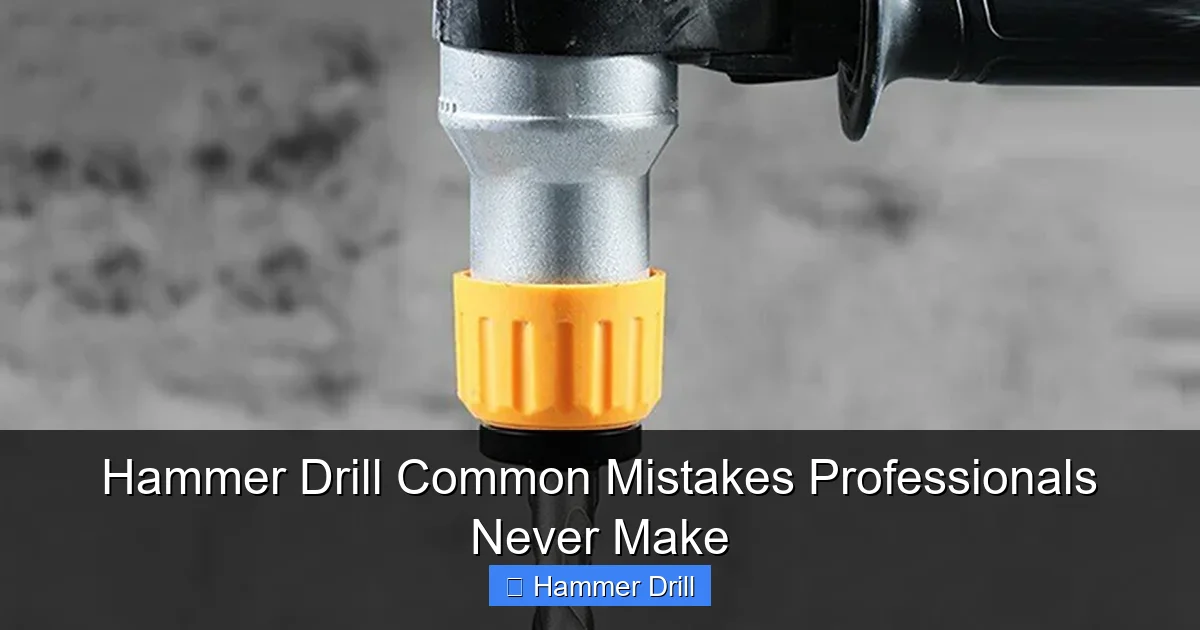 Hammer Drill Common Mistakes Professionals Never Make