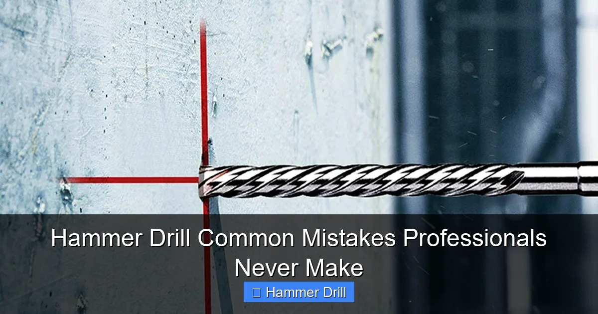 Hammer Drill Common Mistakes Professionals Never Make