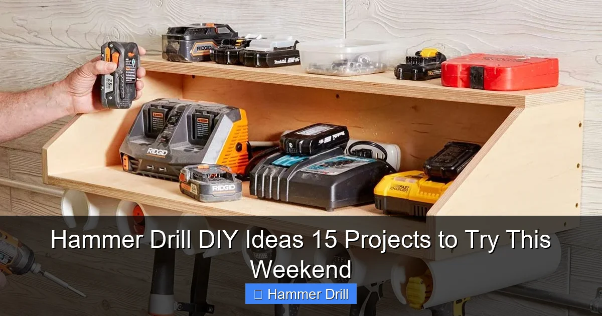 Hammer Drill DIY Ideas 15 Projects to Try This Weekend