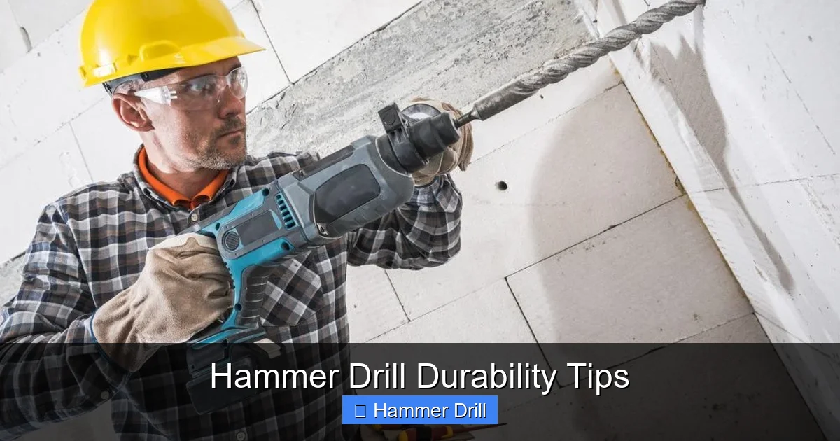 Hammer Drill Durability Tips