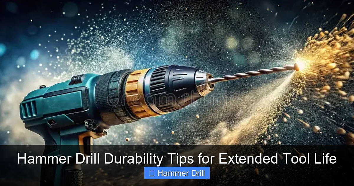 Hammer Drill Durability Tips for Extended Tool Life