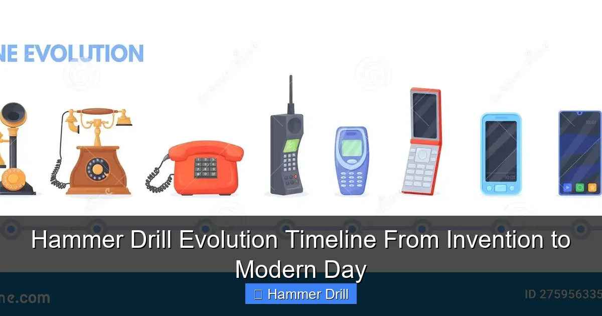 Hammer Drill Evolution Timeline From Invention to Modern Day