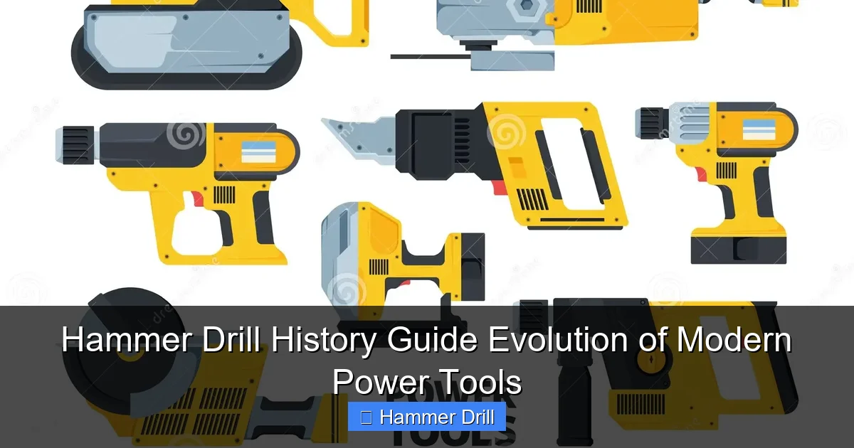 Hammer Drill History Guide Evolution of Modern Power Tools
