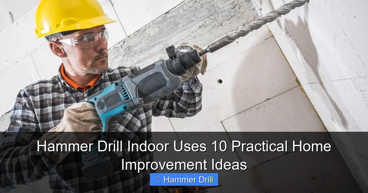 Hammer Drill Indoor Uses 10 Practical Home Improvement Ideas