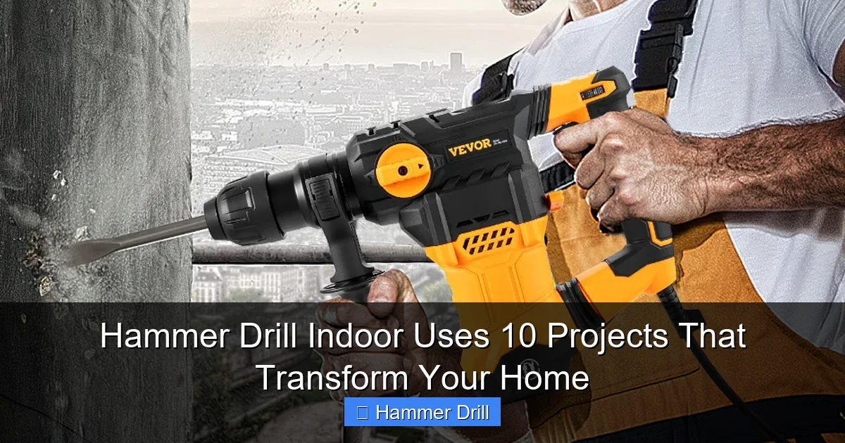 Hammer Drill Indoor Uses 10 Projects That Transform Your Home