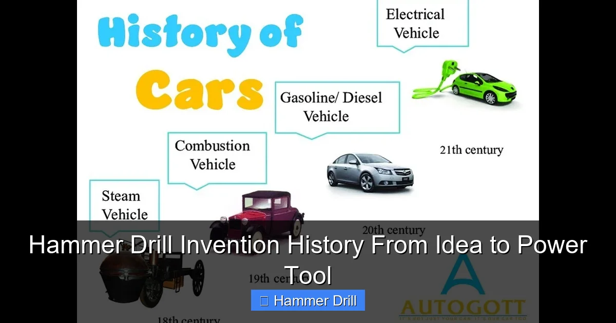 Hammer Drill Invention History From Idea to Power Tool