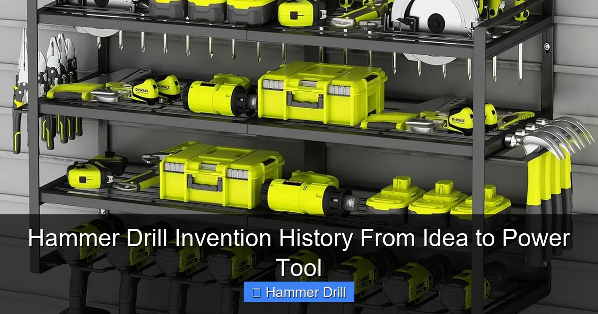 Hammer Drill Invention History From Idea to Power Tool