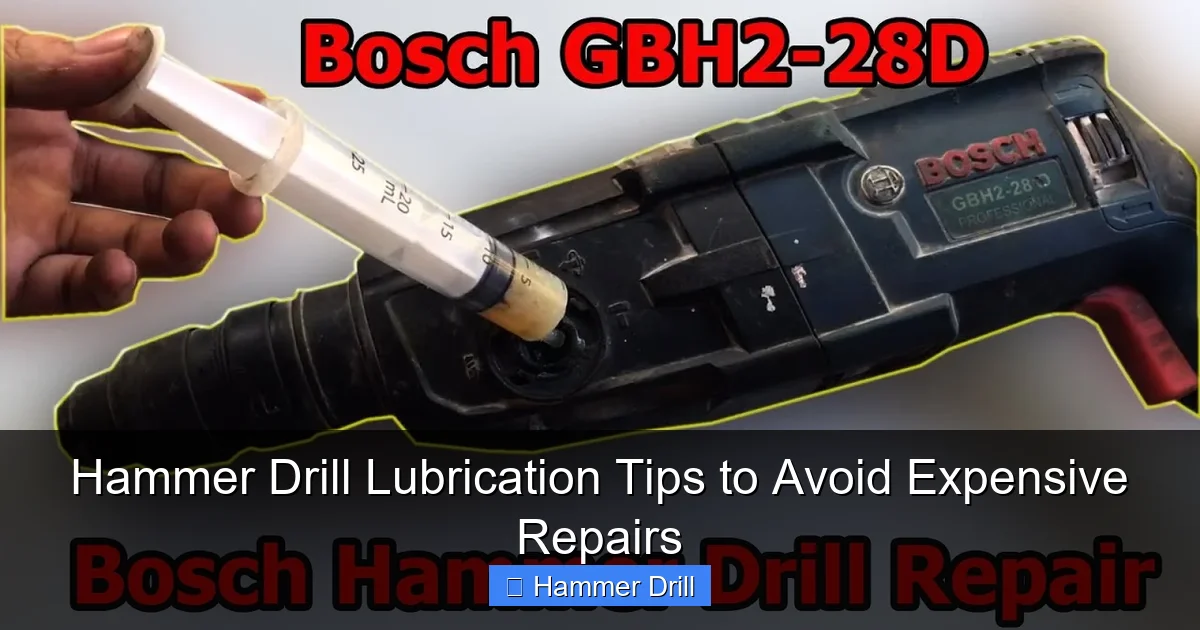 Hammer Drill Lubrication Tips to Avoid Expensive Repairs