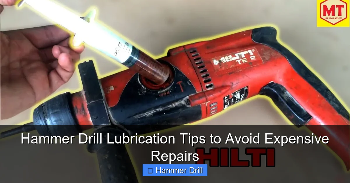 Hammer Drill Lubrication Tips to Avoid Expensive Repairs