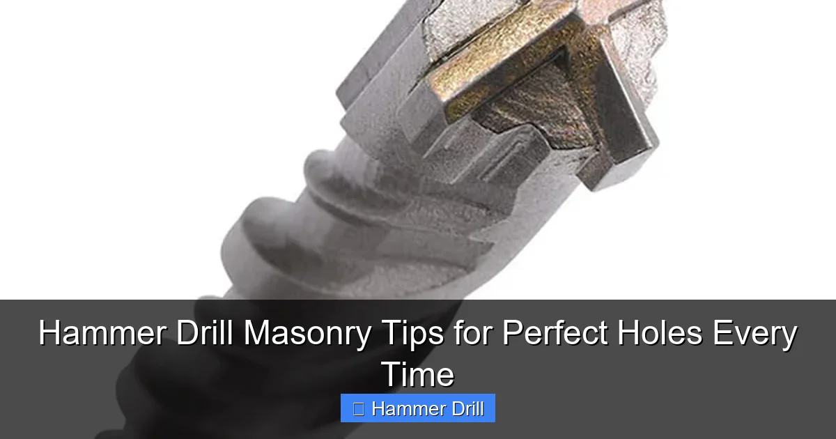 Hammer Drill Masonry Tips for Perfect Holes Every Time