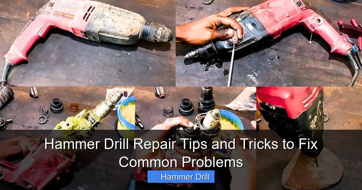 Hammer Drill Repair Tips and Tricks to Fix Common Problems
