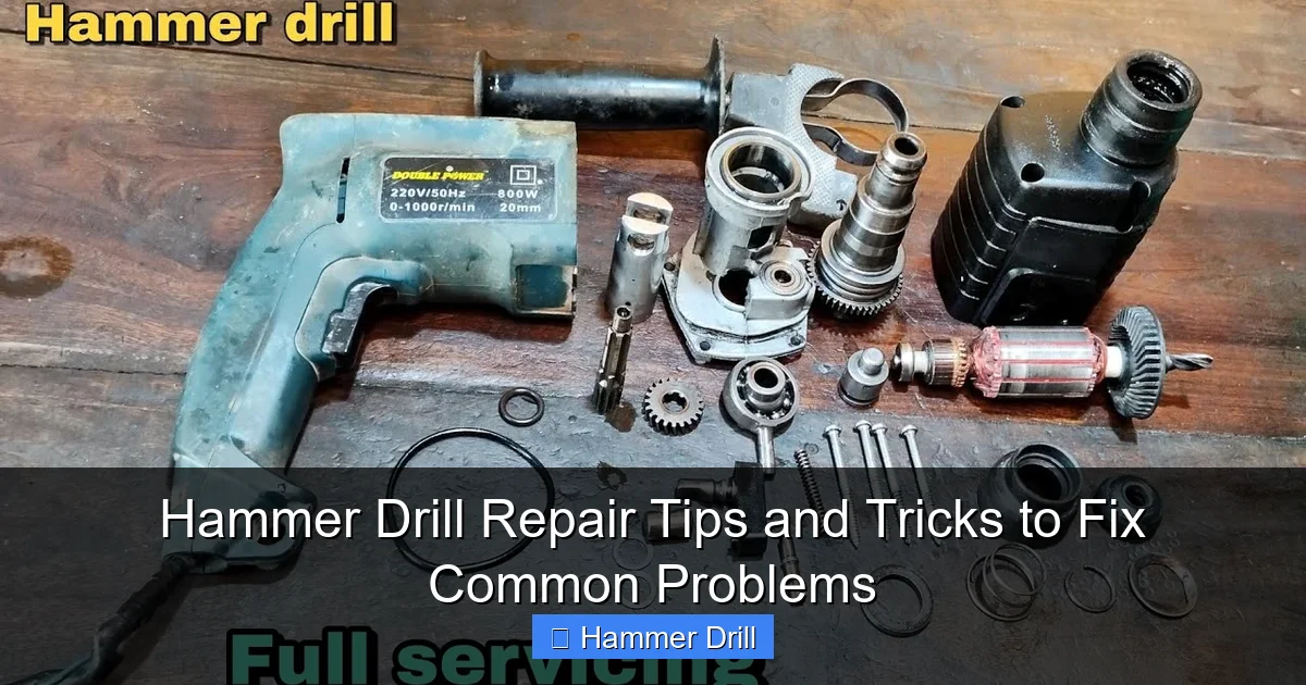 Hammer Drill Repair Tips and Tricks to Fix Common Problems
