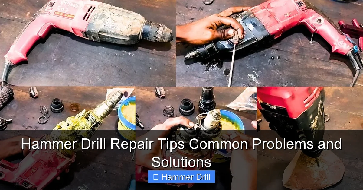 Hammer Drill Repair Tips Common Problems and Solutions