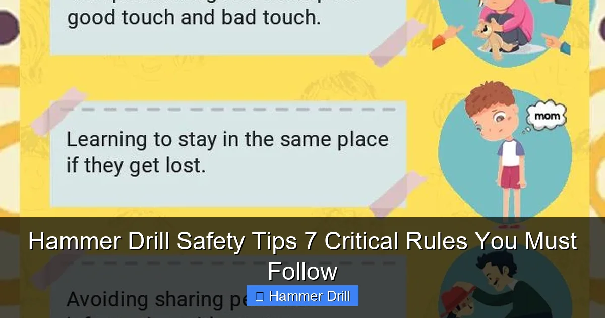 Hammer Drill Safety Tips 7 Critical Rules You Must Follow