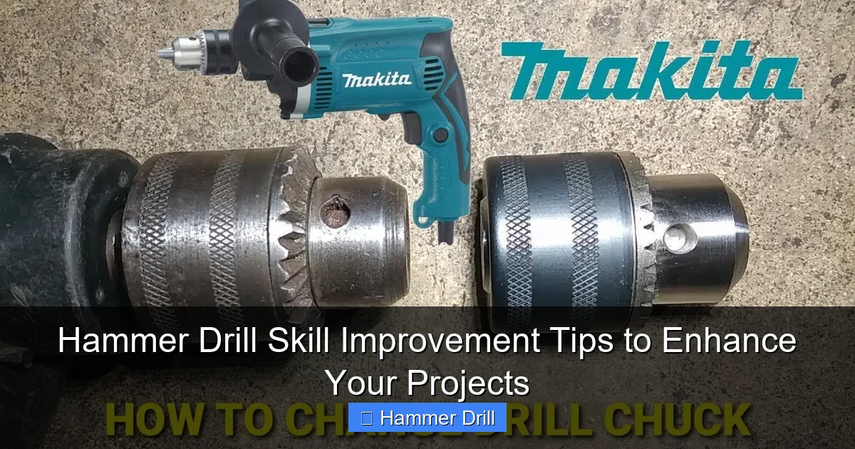 Hammer Drill Skill Improvement Tips to Enhance Your Projects