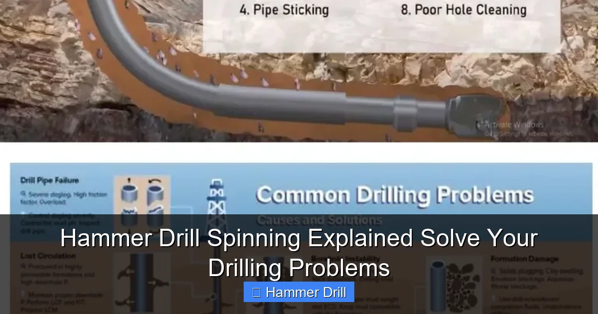 Hammer Drill Spinning Explained Solve Your Drilling Problems