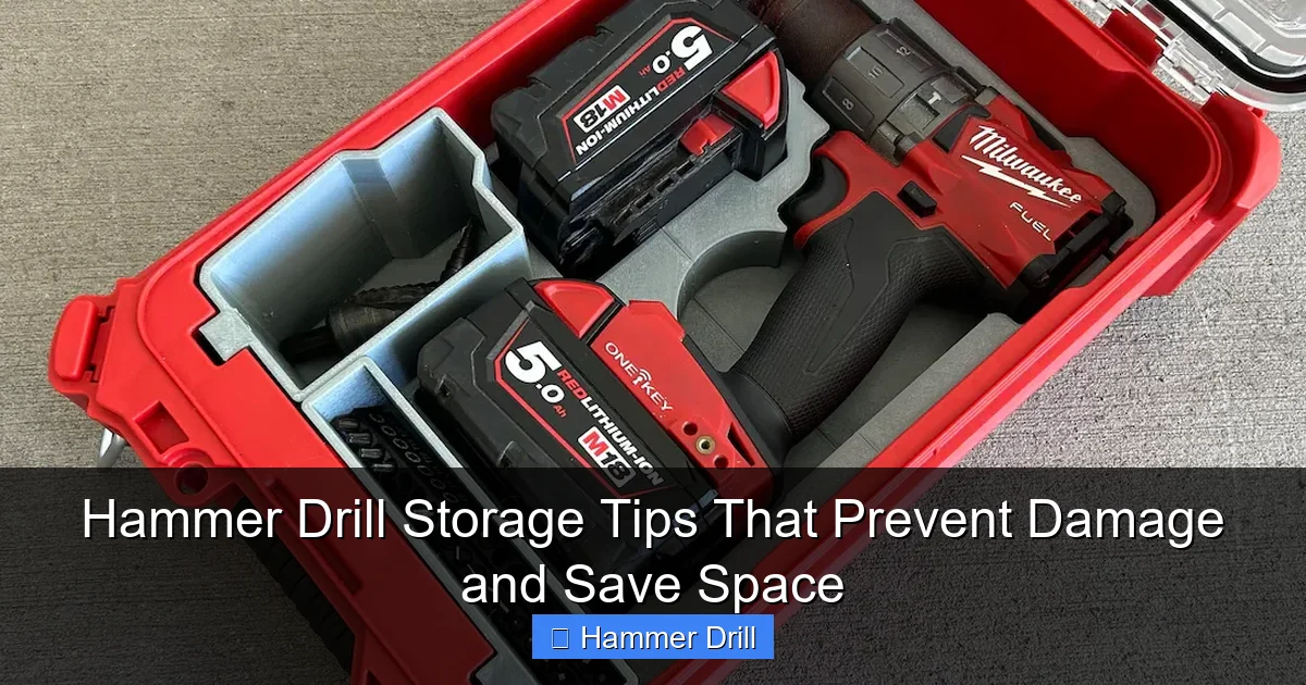 Hammer Drill Storage Tips That Prevent Damage and Save Space