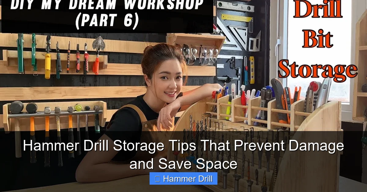 Hammer Drill Storage Tips That Prevent Damage and Save Space