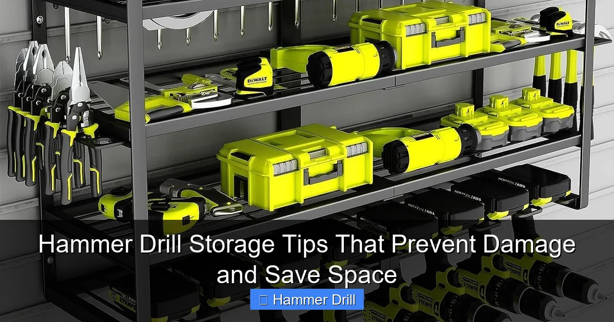 Hammer Drill Storage Tips That Prevent Damage and Save Space