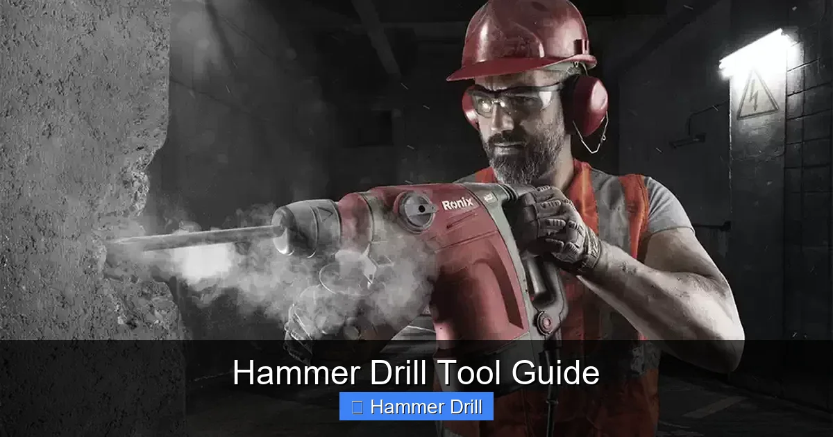 Hammer Drill Tool Guide