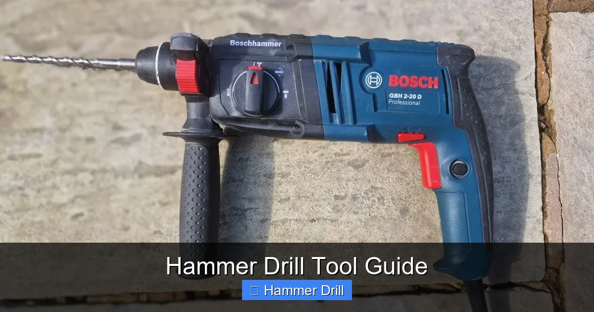 Hammer Drill Tool Guide