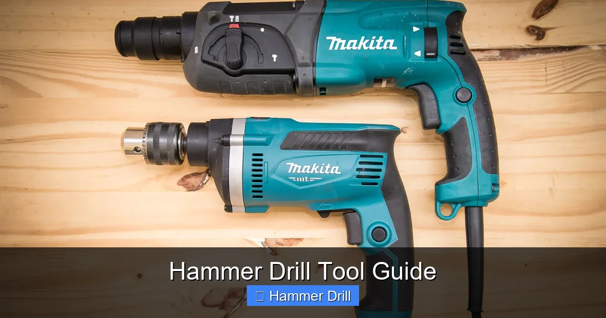 Hammer Drill Tool Guide