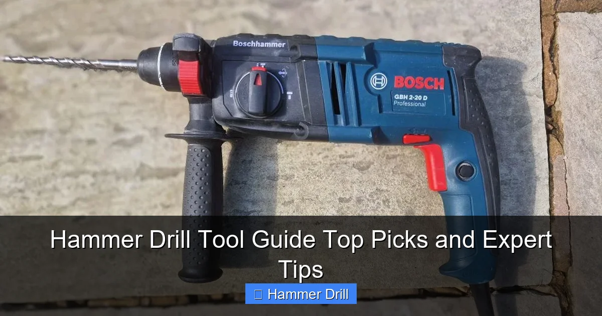 Hammer Drill Tool Guide Top Picks and Expert Tips