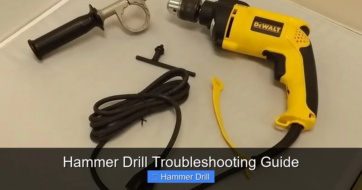 Hammer Drill Troubleshooting Guide