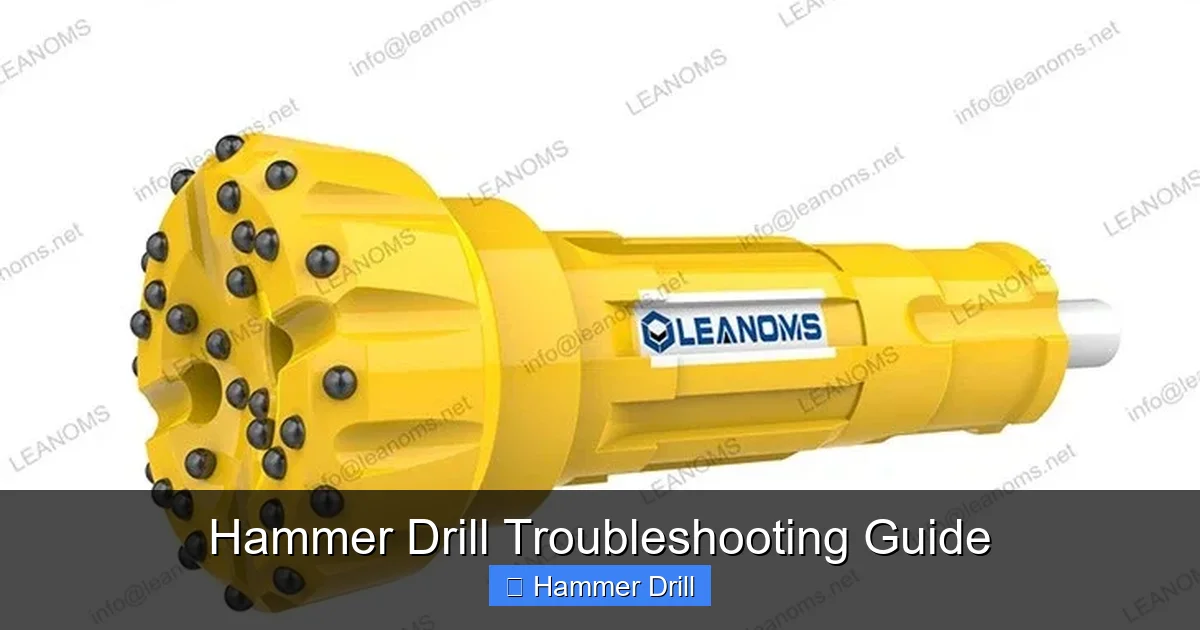 Hammer Drill Troubleshooting Guide