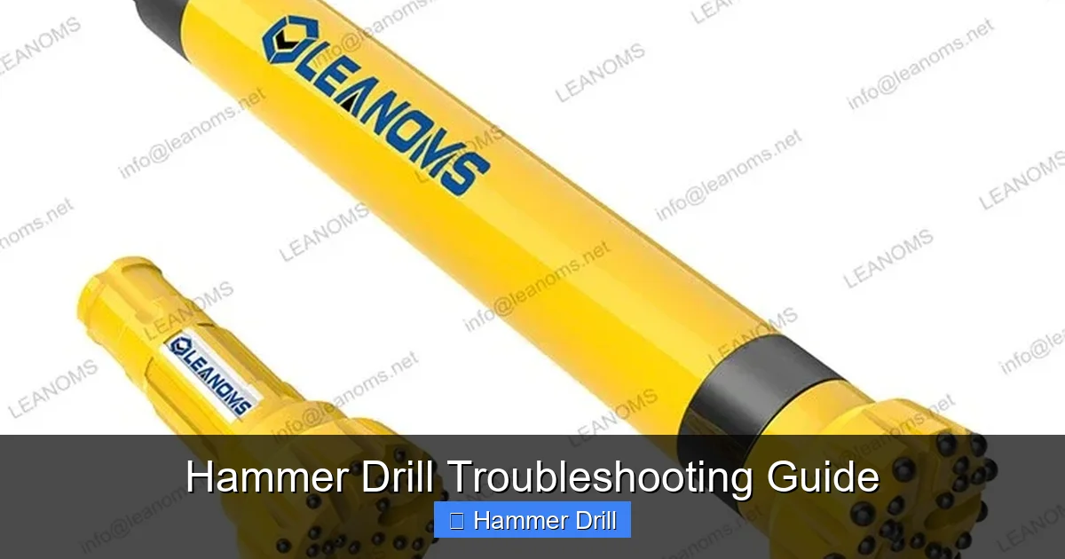 Hammer Drill Troubleshooting Guide