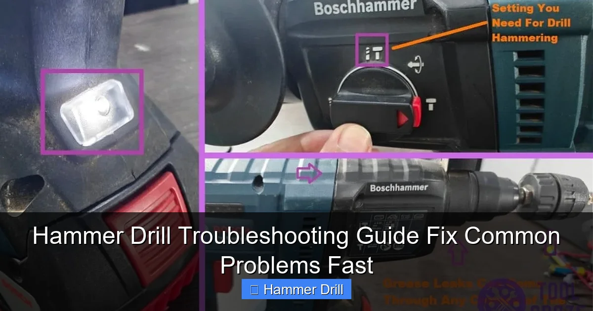 Hammer Drill Troubleshooting Guide Fix Common Problems Fast