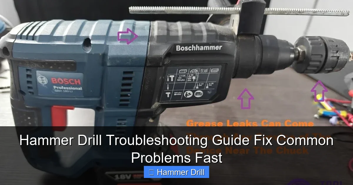Hammer Drill Troubleshooting Guide Fix Common Problems Fast