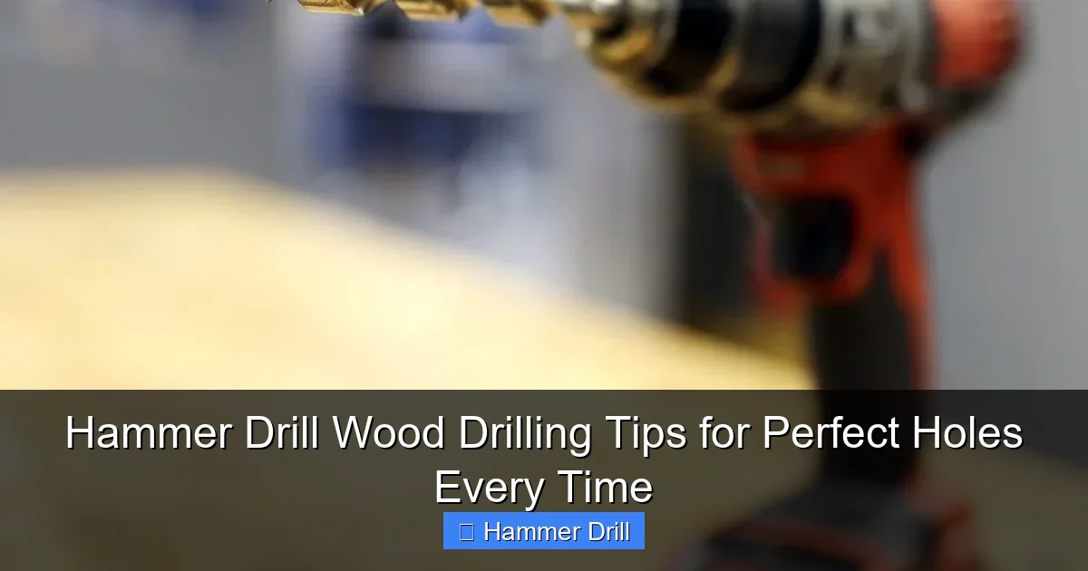 Hammer Drill Wood Drilling Tips for Perfect Holes Every Time