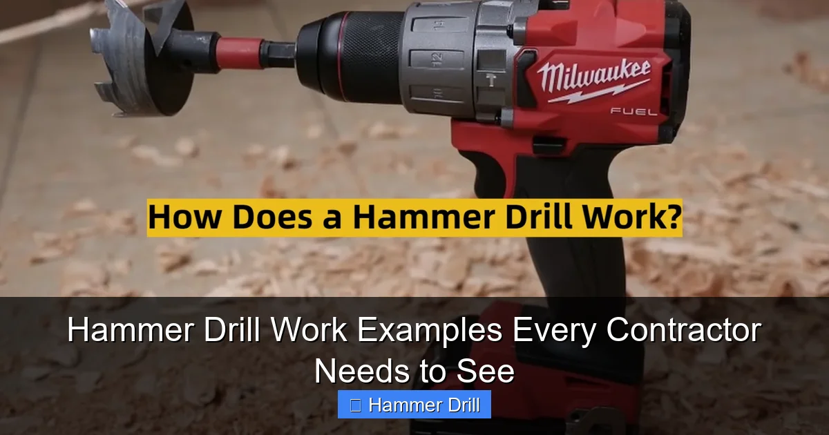 Hammer Drill Work Examples Every Contractor Needs to See