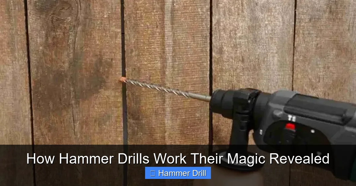 How Hammer Drills Work Their Magic Revealed