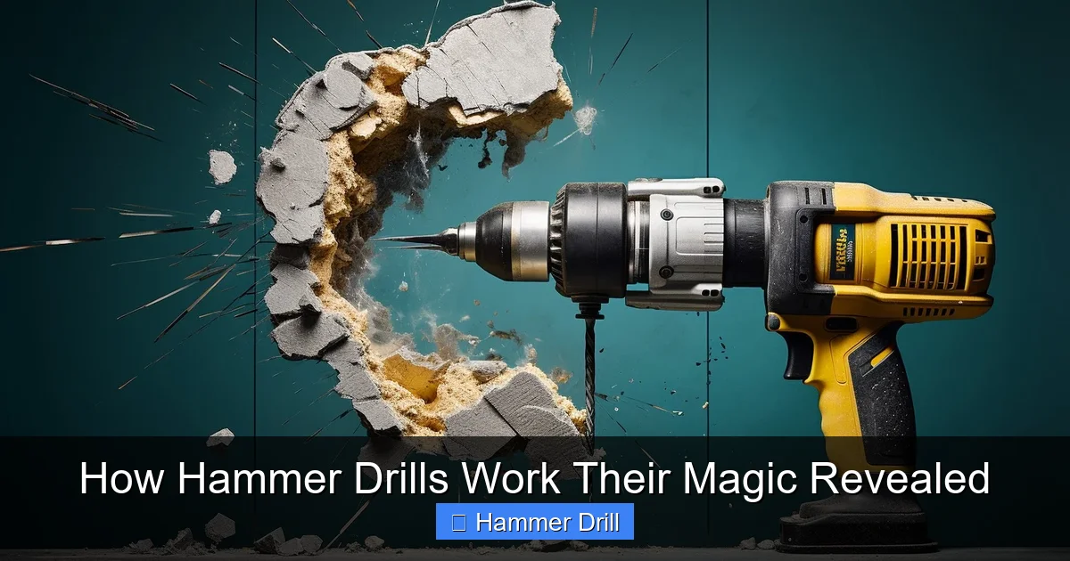 How Hammer Drills Work Their Magic Revealed