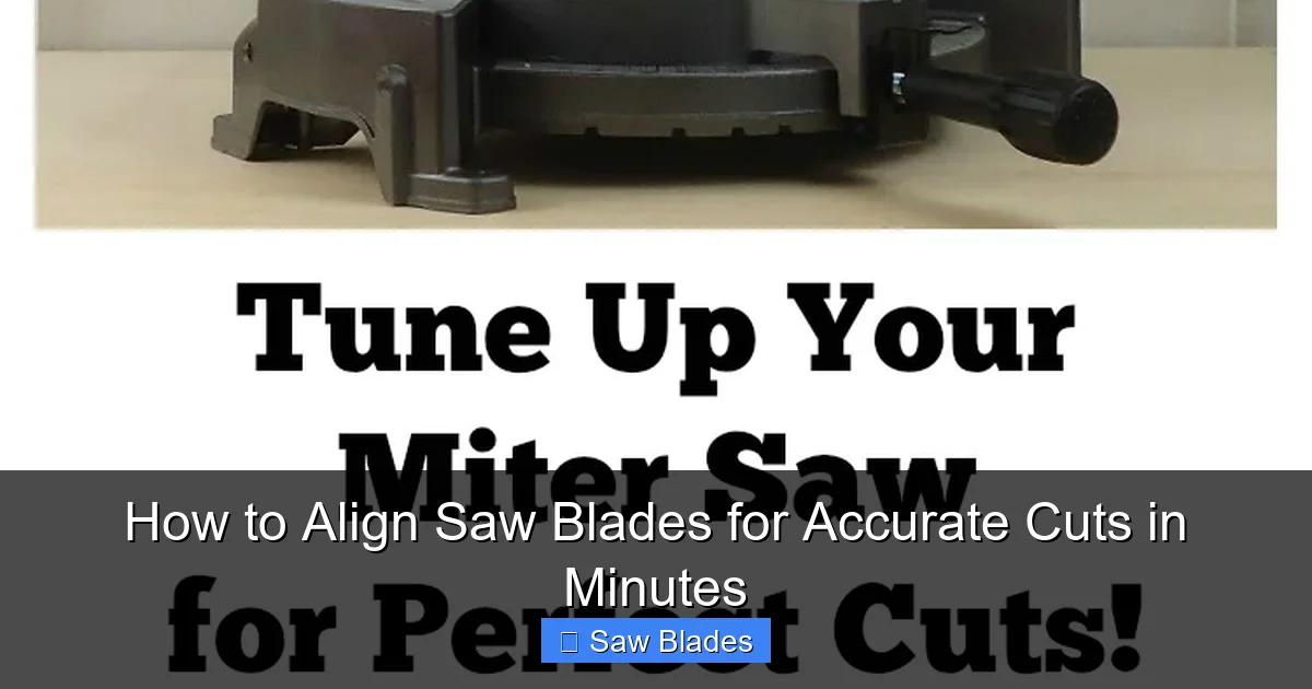 How to Align Saw Blades for Accurate Cuts in Minutes