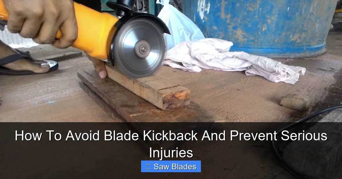 How To Avoid Blade Kickback And Prevent Serious Injuries