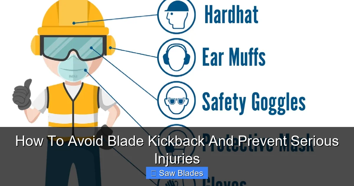 How To Avoid Blade Kickback And Prevent Serious Injuries