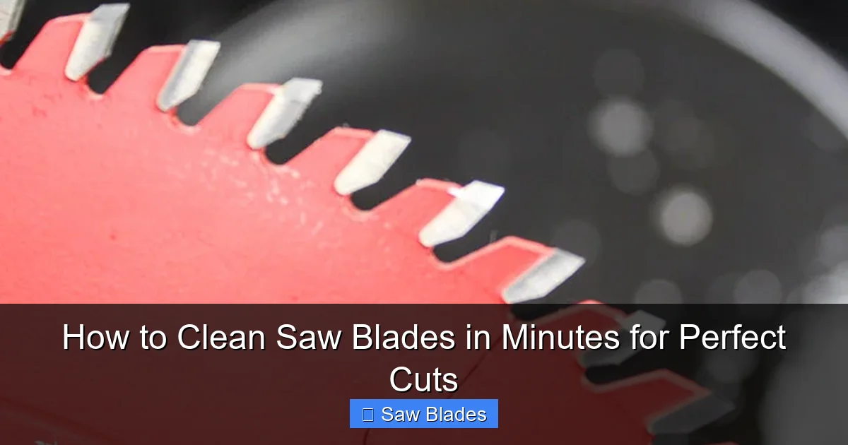 How to Clean Saw Blades in Minutes for Perfect Cuts