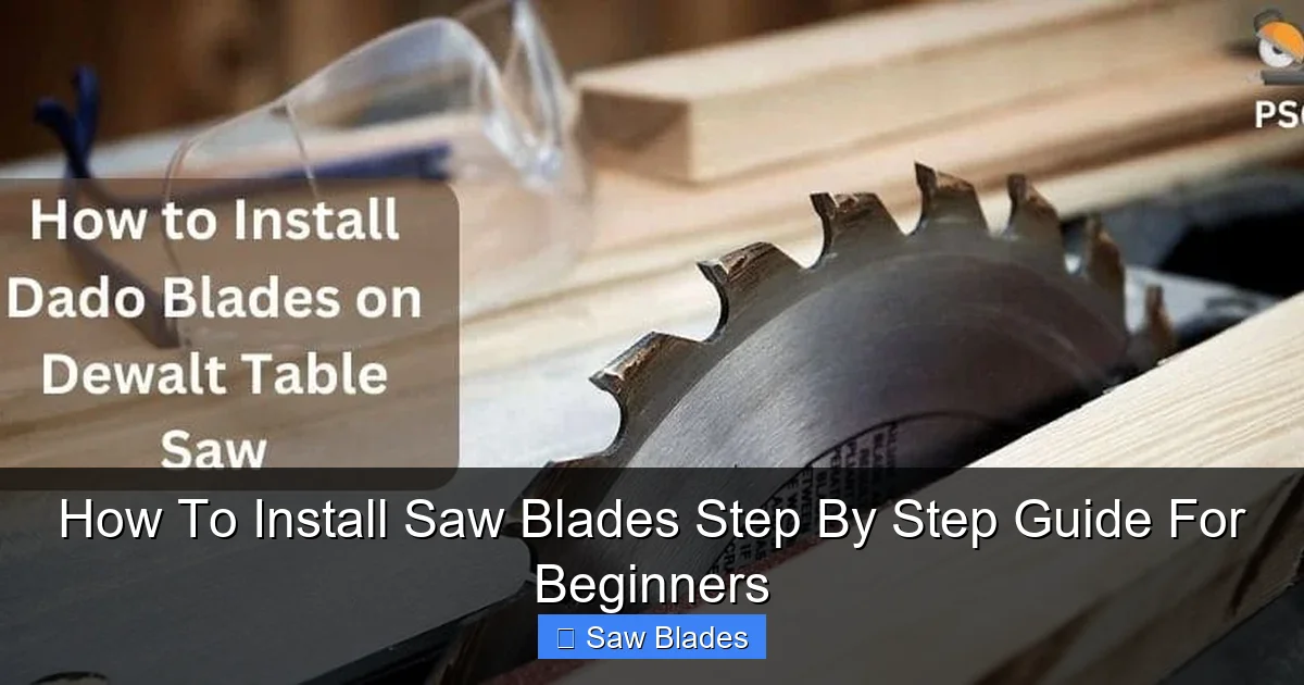 How To Install Saw Blades Step By Step Guide For Beginners